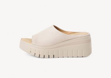 Tamaris γυναικεία δερμάτινα mules μονόχρωμα - 1-27206-46 Μπεζ - TAMARIS - 