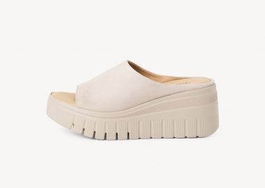Tamaris γυναικεία δερμάτινα mules μονόχρωμα - 1-27206-46 Μπεζ - TAMARIS - 