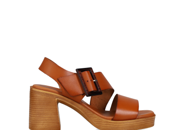 Ταμπά δερμάτινο πέδιλο - MIGATO - 