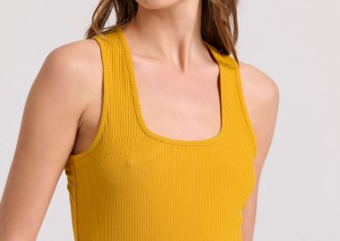 Tank top σε rib ύφανση - FUNKY BUDDHA - 