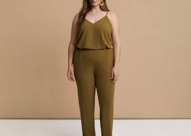 Tapered παντελόνι κρεπ airwashed - MAT FASHION - 