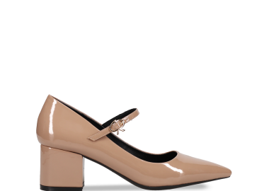 Taupe γόβα Mary Jane - MIGATO - 