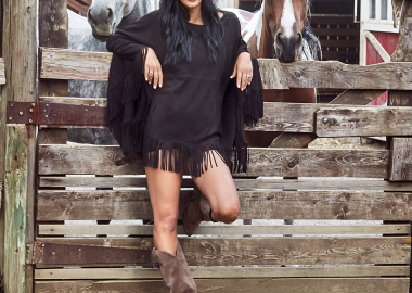 Taupe μπότα με γκέτα - MIGATO - 