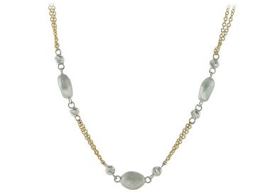 TBS Creations Κολιέ από λευκόχρυσο 14 καρατίων BSN061763 - TBS Creations - 