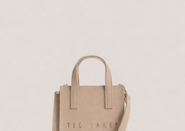 Ted Baker CRINKLE Mini Icon Bag 284045 Γκρι Μπεζ - Ted Baker - 