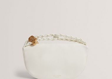 Ted baker Δερμάτινο Τσαντάκι Χειρός Λευκό - Ted Baker - 