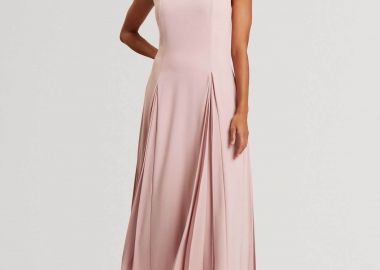 Ted Baker γυναικείο midi αμάνικο φόρεμα μονόχρωμο 