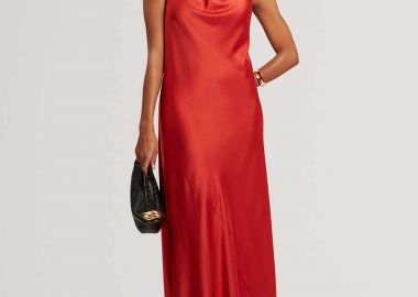 Ted Baker γυναικείο midi αμάνικο φόρεμα μονόχρωμο 