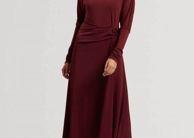 Ted Baker γυναικείο midi φόρεμα μονόχρωμο 
