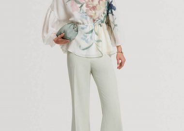 Ted Baker γυναικείο παντελόνι μονόχρωμο Flared Fit 