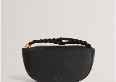 Ted Baker Islah Leather Statement Hardware Medium Hobo B 282312 Μαύρο - Ted Baker - 