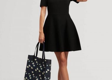 Ted Baker mini πόλο φόρεμα μονόχρωμο Slim Fit 