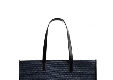 Ted Baker Pallmer Faux Raffia Large Icon 284036 Σκούρο Μπλέ - Ted Baker - 