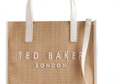 Ted Baker Paolina Faux Raffia Small Icon Bag 284037 Εκρου - Ted Baker - 
