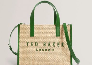 Ted Baker Paolina Faux Raffia Small Icon Bag 284037 Πράσινο - Ted Baker - 