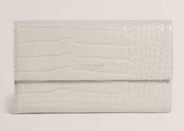 Ted Baker Viviia Croc Effect Travel Wallet 282827 Εκρου - Ted Baker - 