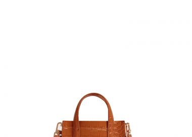 Ted Baker Wenissa Croc Effect Small Icon Bag 282820 Καφέ - Ted Baker - 