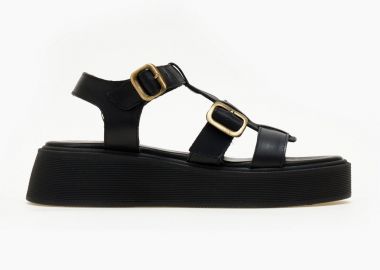 TFP Δερμάτινα σανδάλια gladiator - 4040 - Μαύρο - TFP - 