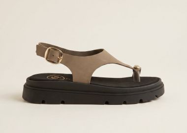 TFP Flatform σανδάλια με δάχτυλο και λουράκι T - 4595 - Χακί - TFP - 