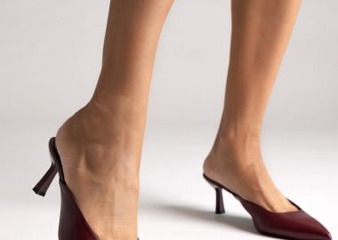 TFP Γόβες με χαμηλό τακούνι Mules - 535 - Bordeaux Matte - TFP - 