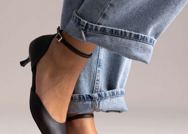 TFP Γόβες με μπαρέτα και kitten heel - 353 - Σκούρο Καφέ Ματ - TFP - 