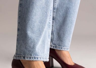 TFP Γόβες με τετράγωνο τακούνι - 805 - Bordeaux Matte - TFP - 