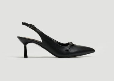 TFP Γόβες Μυτερές Slingback - 520 (ματ) - Μαύρο - TFP - 