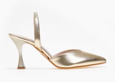 TFP Γόβες μυτερές slingback - 790 (ματ) - Ανοιχτό χρυσό - TFP - 