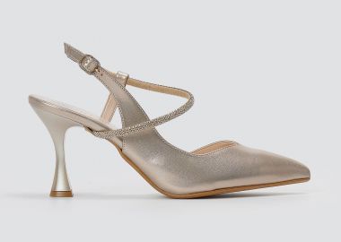 TFP Γόβες Slingback - 610 - Περλέ μπεζ - TFP - 