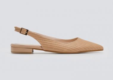 TFP Μυτερές μπαλαρίνες Slingback - 270 - Μπισκότο - TFP - 