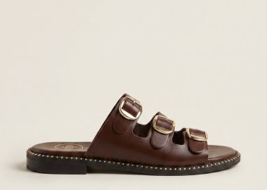 TFP Nubuck Leather Sandals - 165 - Brown Matte - TFP - 
