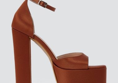 TFP Πέδιλα με φιάπα - 1510 - Tan satin - TFP - 