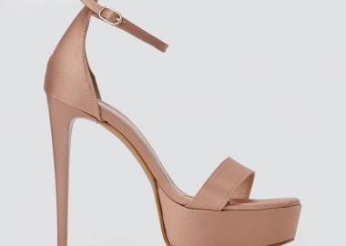TFP Πέδιλα με λεπτό τακούνι - 1300 - Nude Satin - TFP - 