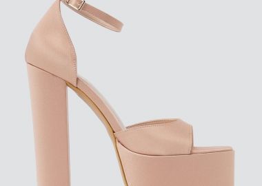 TFP Πλατφόρμες πέδιλα - 1510 - Nude Satin - TFP - 