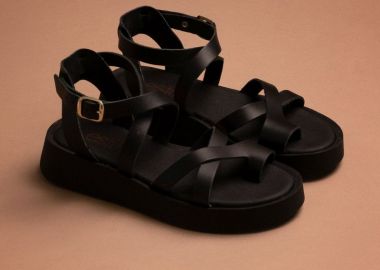 TFP Σανδάλια Flatform - Π-126 - Μαύρο - TFP - 