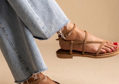 TFP Σανδάλια με Λουράκια Με Μπαρέτα - L8 VAMOS - Beige Suede - TFP - 