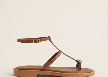 TFP Σανδάλια Toe Ring με Μεταλλική Λεπτομέρεια - L13 MD VAMOS - Brown Matte - TFP - 