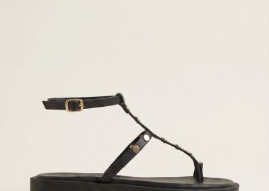 TFP Σανδάλια Toe Ring Με Μπαρέτα - L13 M2 VAMOS - Μαύρο Ματ - TFP - 
