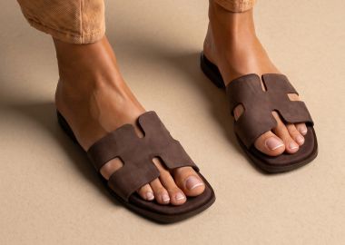 TFP Σανδάλια Wide Cut Out Strap - I32 - Brown - TFP - 