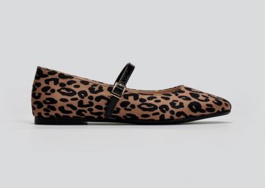 TFP Σατέν μπαλαρίνες με λουράκι - 203 - Leopard - TFP - 