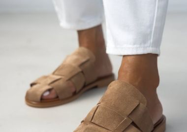 TFP Suede σανδάλια fisherman - 101 - Taupe - TFP - 