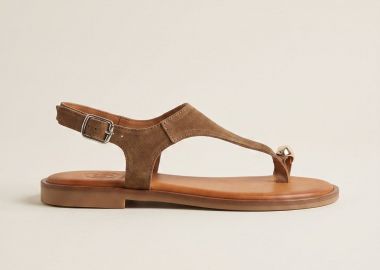 TFP Toe Ring Sandals - 214 - Taupe Σουέτ - TFP - 