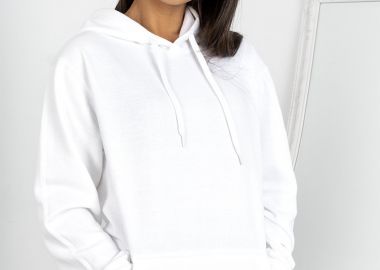 THE BASIC WHITE HOODIE - sense-shop - 