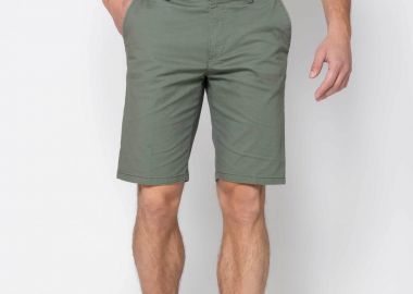 The Bostonians ανδρική βερμούδα chino Regular Fit - EN0847T303 Χακί - THE BOSTONIANS - 