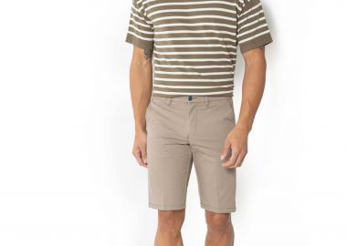 The Bostonians ανδρική βερμούδα chino twill Regular Fit - EN0565T596 Μπεζ - THE BOSTONIANS - 