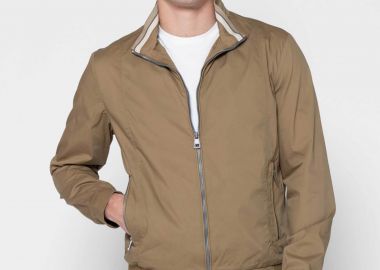 The Bostonians ανδρικό bomber jacket Regular Fit - W2896T23A Καφέ Ανοιχτό - THE BOSTONIANS - 