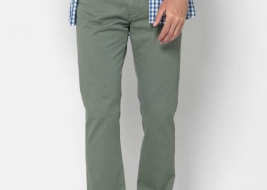 The Bostonians ανδρικό casual παντελόνι πεντάτσεπο Regular Fit - CJ0362026 Λαδί - THE BOSTONIANS - 