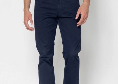 The Bostonians ανδρικό casual παντελόνι πεντάτσεπο Regular Fit - CJ0362026 Μπλε Marine - THE BOSTONIANS - 