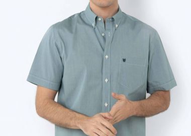 The Bostonians ανδρικό κοντομάνικο πουκάμισο button down Regular Fit 