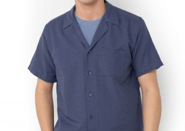 The Bostonians ανδρικό κοντομάνικο πουκάμισο flama Custom Fit - BLP2487 Μπλε - THE BOSTONIANS - 